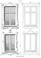 Musterhafte Fensterumrahmungen aus Holzbrettern in einem Zimmermanns-Fachbuch von 1893[41]