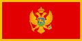 Flag of Montenegro featuring a gold bordure