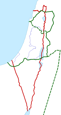 巴勒斯坦地区在以色列的位置