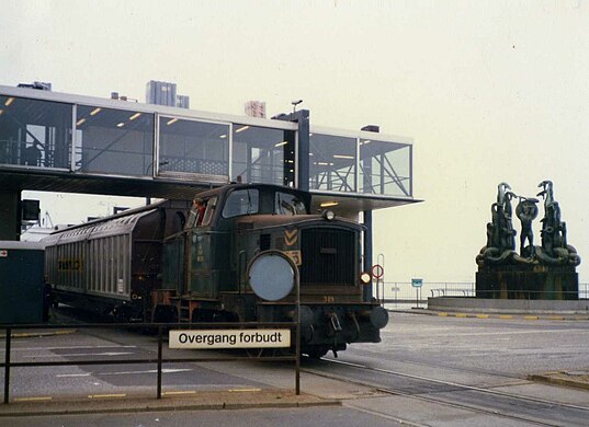 The former rail ferry July 1986 Helsingør - Helsingborg.