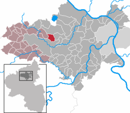 Läget för Kottenheim i Landkreis Mayen-Koblenz