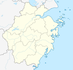 Liushi is located in Zhejiang