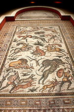 Grande mosaïque de la Chasse, musée du Cinquantenaire, Bruxelles.