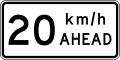 (TW-1B3(20) Road works speed limit ahead - 20 km/h