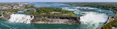 Niagarafallene på grensen mellom USA og Canada.