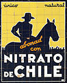 Azulejo publicitario de nitrato de Chile.