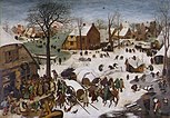 Volkstelling te Bethlehem, Bruegel de Oude