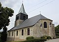 Vue latérale de l'église.