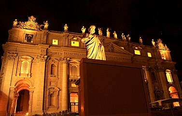 St Peter's Basilica (Vatican City) at Night
