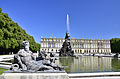 Der Fama-Brunnen im Schlosspark von Herrenchiemsee