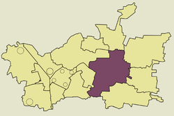Location of Kromołów within Zawiercie