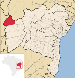 Localização de Formosa do Rio Preto na Bahia