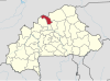 Localisation de la province du Loroum au Burkina Faso.