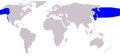 Distribución de la Ballena franca del Pacífico Norte