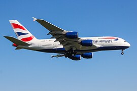 영국항공의 에어버스 A380-800