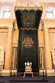 Il Trono d'argento di Svezia, all'interno del Palazzo Reale di Stoccolma