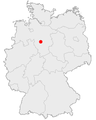 Position of Hanover in Germany