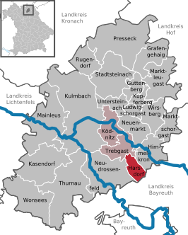 Kaart van Harsdorf