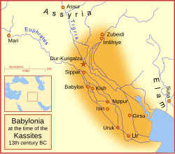Babilonsko cesarstvo pod Kasiti okoli 13. stoletja pr. n. št.