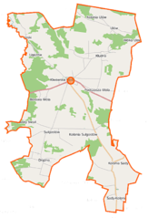 Plan gminy Klwów