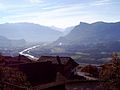 "Junger Rhein", view from Triesenberg in Liechtenstein