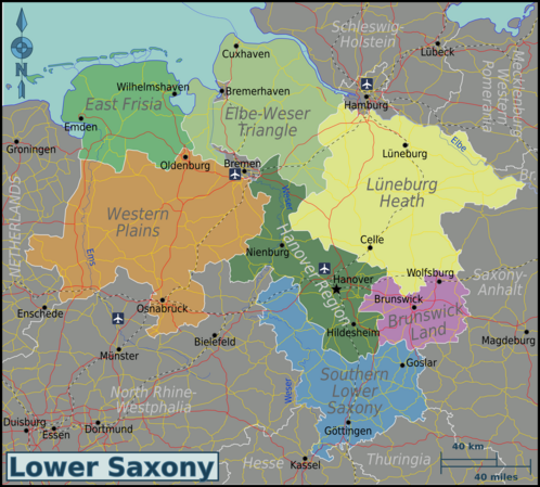 Regions of Lower Saxony