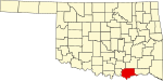 State map highlighting Bryan County