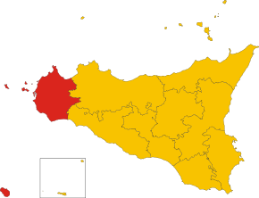 Poziția provinciei în Sicilia