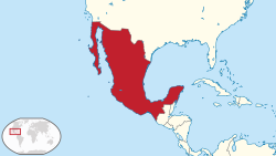 Situo de Meksiko en ĝia regiono.