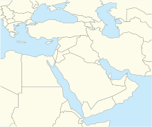 نبرد یرموک در خاورمیانه واقع شده
