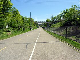 The Midtown Greenway in Minneapolis, USA.