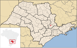 Location of Paulinia in São Paulo