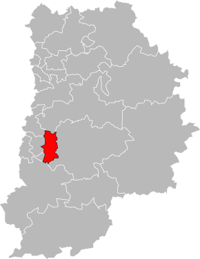 Kanton na mapě departementu Seine-et-Marne