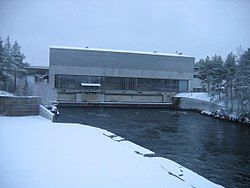 Utasen voimalaitos tammikuussa 2008