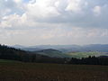 The Weschnitz-Valley with Hirschkopf-Juhöhe-mountain range (view from the Tromm)