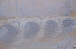 "Waterloo Bridge" (1900 ou 1901) pastel de Claude Monet (W P94)