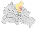 Deutsch: Wahlkreis Pankow 4 für die Wahlen zum Abgeordnetenhaus von Berlin. Stand 2006