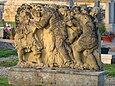 Cimetière d'Usselskirch : une des 8 stations du chemin de croix.