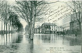 L'alluvione al limite di Saint-Denis e Épinay-sur-Seine