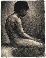 Seated Nude, Study for Une Baignade, 1883, Національна галерея Шотландії