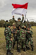 Indonesian Army soldiers with DPM camo during AASAM 2018