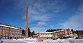 Ancienne usine sur l'ile de Varassaari.