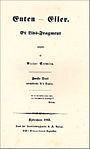 Titelsiden på førsteudgaven af Enten - Eller fra 1843.