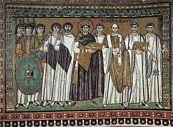 Justiniano y su séquito.
