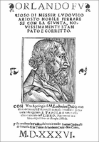 Orlando furioso, de Ludovico Ariosto, 1536.
