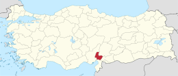 Provincia di Osmaniye – Localizzazione