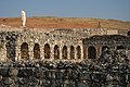 Apodyterium de las termas del teatro de Segóbriga (España).