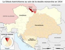 Description de l'image Silésie Autrichienne au sein de la double monarchie en 1914.svg.