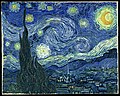 Pintura La nit estelada de Vincent Van Gogh (1854–1890)