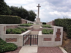 Le cimetière britannique de Vendegies-au-Bois.